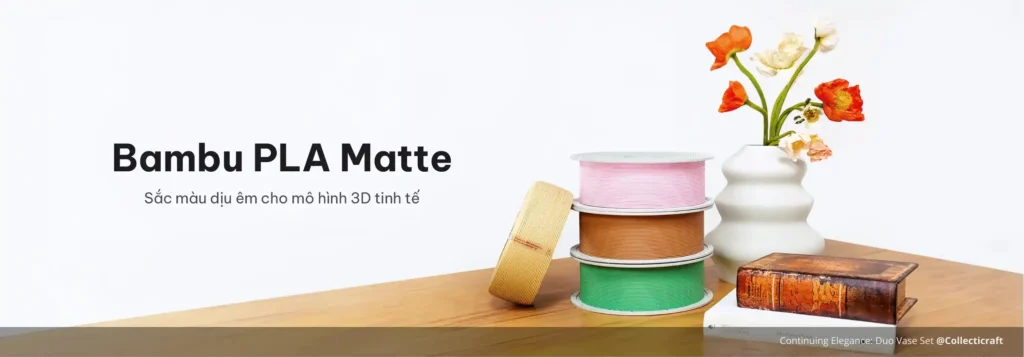 Bambu Lab PLA Matte Nhựa Cuộn In 3D