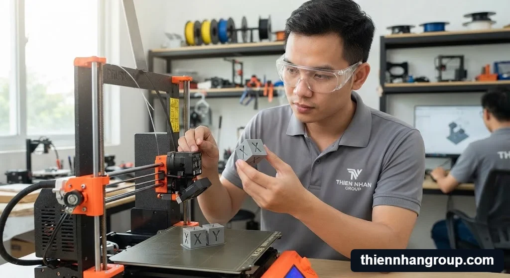 Khối calibration cube dùng để làm gì giúp kiểm tra sai số không gian ba trục chính xác