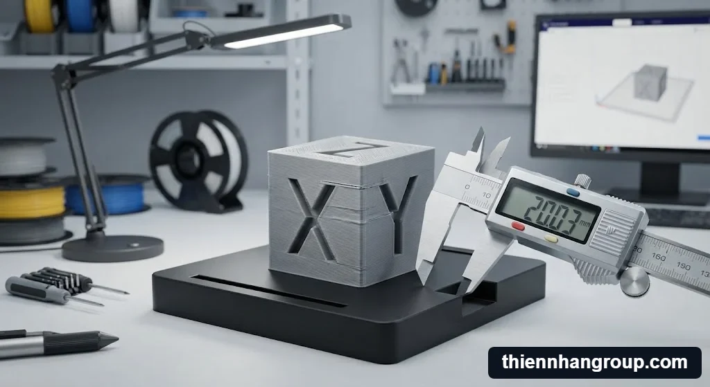 Phân tích lỗi bề mặt và hiện tượng co ngót qua calibration cube dùng để làm gì