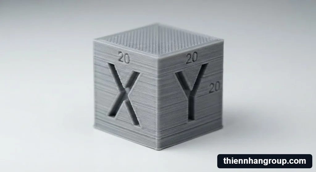 Đánh giá chi tiết kỹ thuật lưu lượng nhựa của calibration cube dùng để làm gì