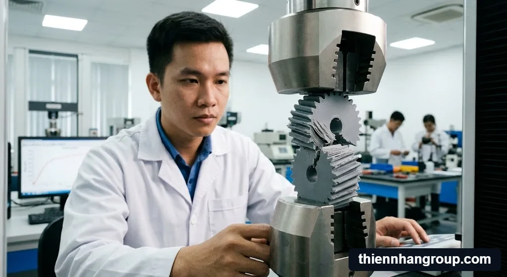 Kỹ sư kiểm tra độ ẩm ảnh hưởng in 3d như thế nào đến độ bám dính lớp.