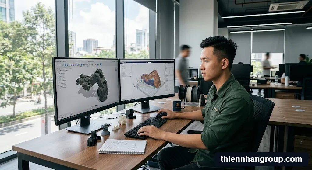 Khám phá quy trình chuẩn bị file thiết kế xem fusion 360 dùng cho in 3d như thế nào.