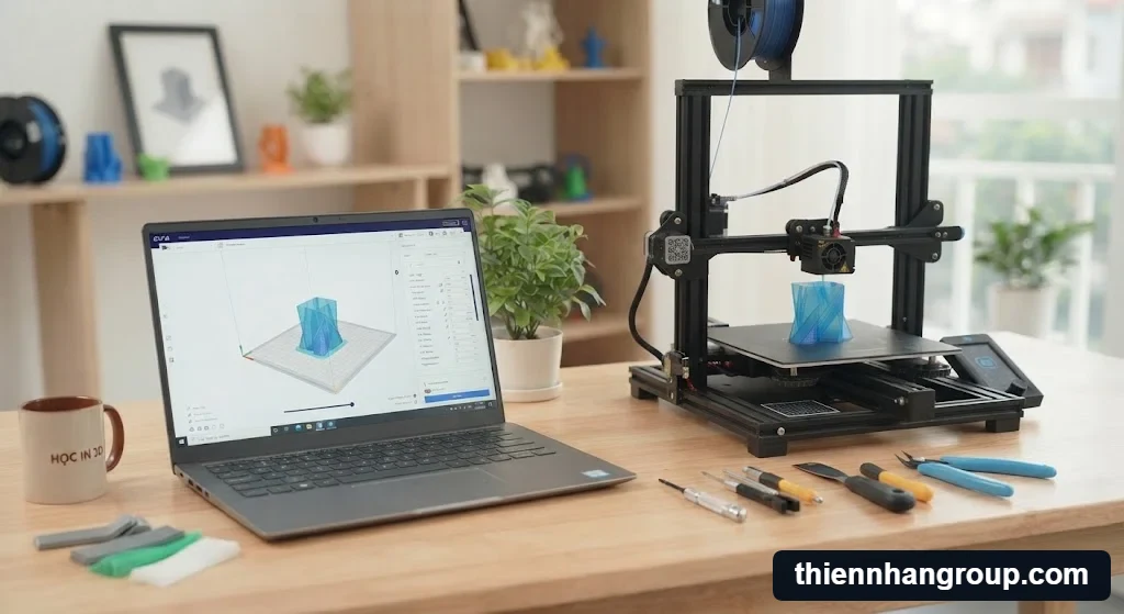 Chi tiết phần mềm cắt lát khi tìm hiểu in 3d có khó học không