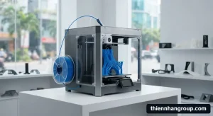 Hình ảnh tổng quan máy in 3d có in được đồ mềm không chuyên nghiệp tại showroom
