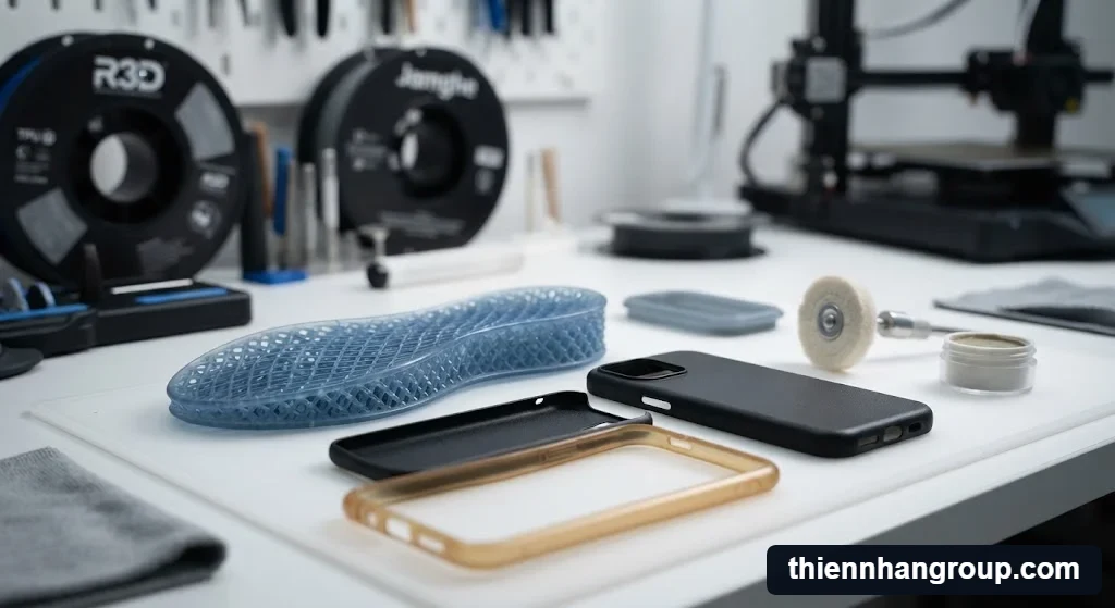Chi tiết kỹ thuật hậu kỳ bề mặt sản phẩm của máy in 3d có in được đồ mềm không