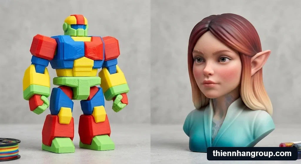 Phân biệt công nghệ FDM khi tìm hiểu máy in 3d có in màu được không