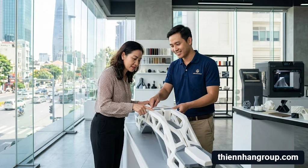 Chuyên gia tư vấn máy in 3d có thể in chi tiết lớn hơn khổ máy không