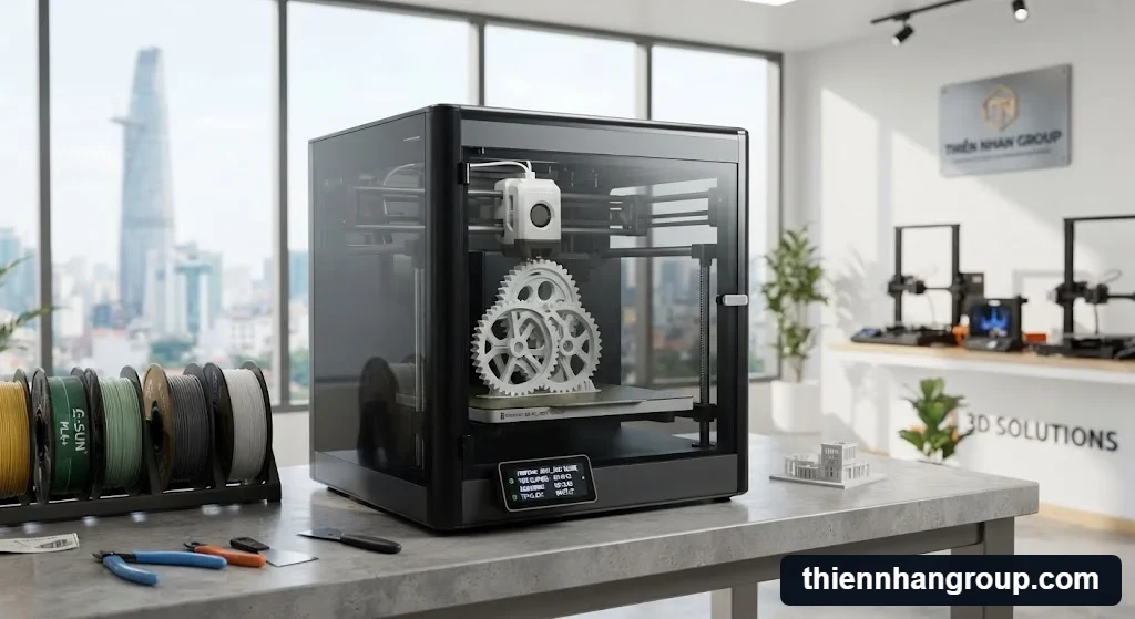 Máy in 3d in một sản phẩm mất bao lâu vận hành thực tế tại showroom