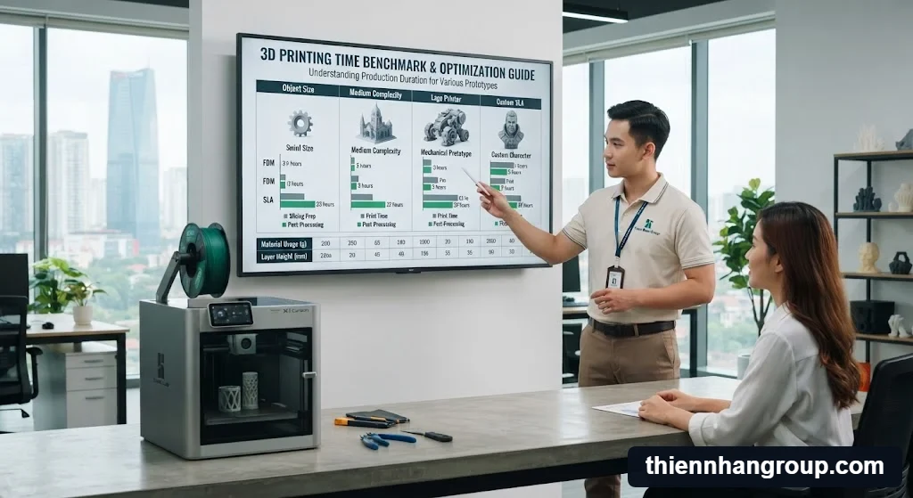 Bảng định mức chi tiết máy in 3d in một sản phẩm mất bao lâu