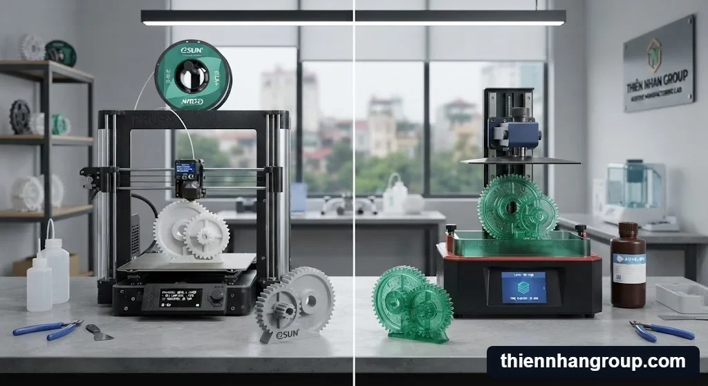 So sánh công nghệ và thời gian máy in 3d in một sản phẩm mất bao lâu