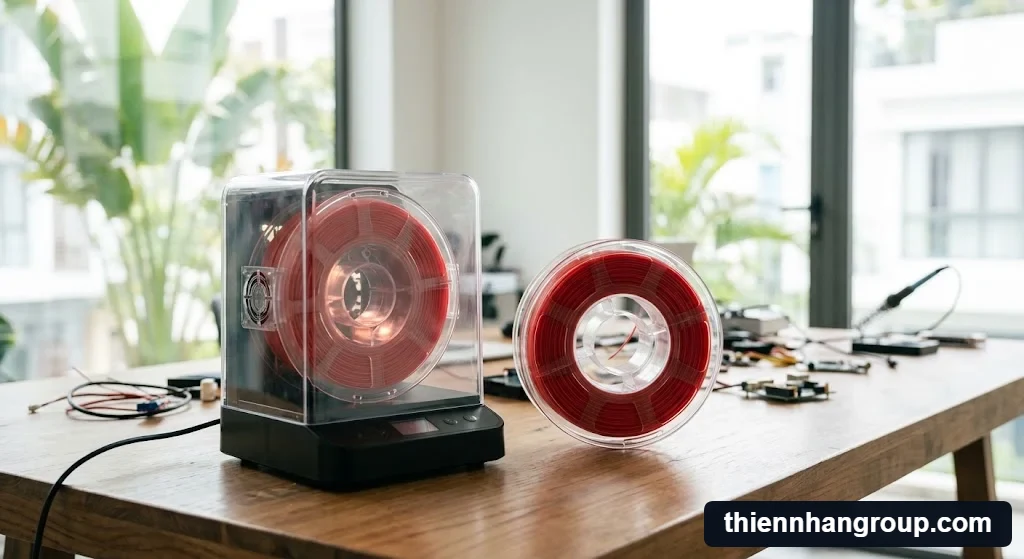 Phân loại vật liệu ngậm ẩm để đánh giá máy sấy filament có cần thiết không.