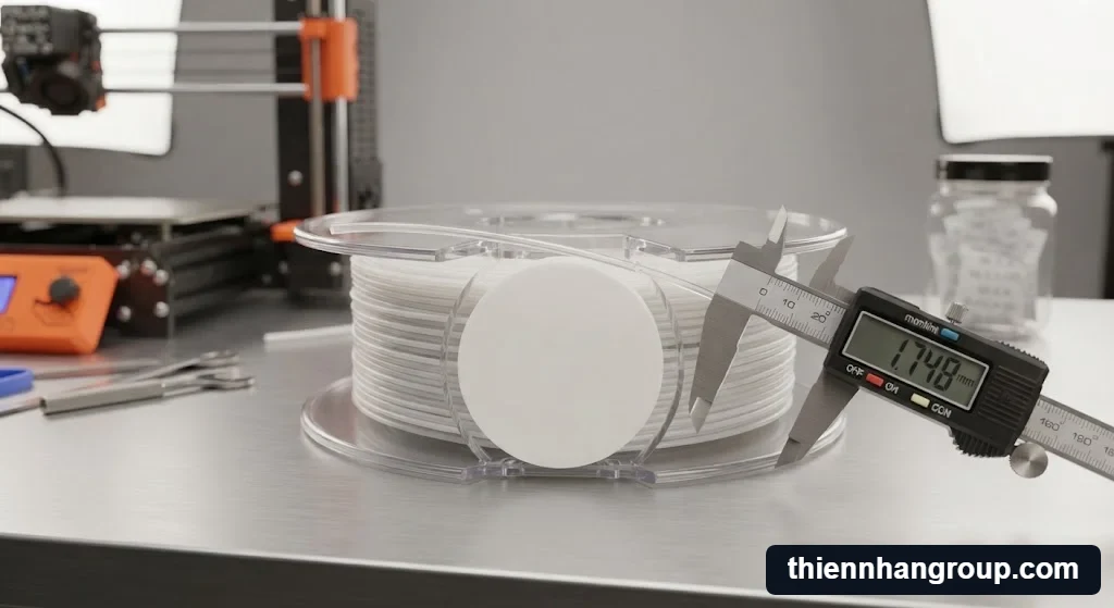 Cận cảnh chi tiết kỹ thuật của một cuộn nhựa in 3d dùng được bao lâu