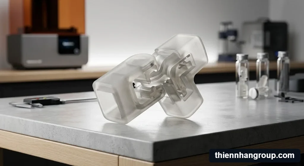 Hình ảnh tổng quan giải đáp nhựa resin durable là gì trong in 3D cơ khí.