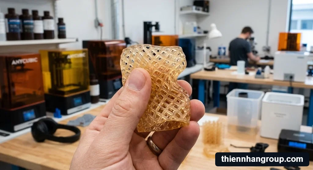 Hình ảnh minh họa tổng quan resin elastic là gì và khả năng đàn hồi tuyệt vời.