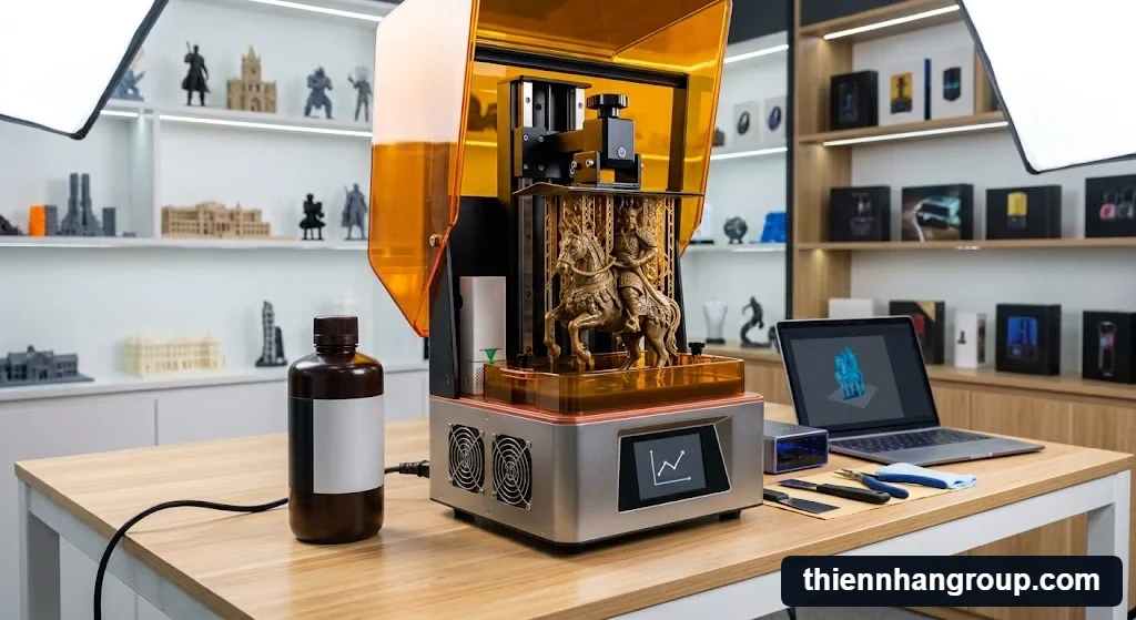 Hình ảnh tổng quan giải thích công nghệ nhựa quang hóa resin high speed là gì.