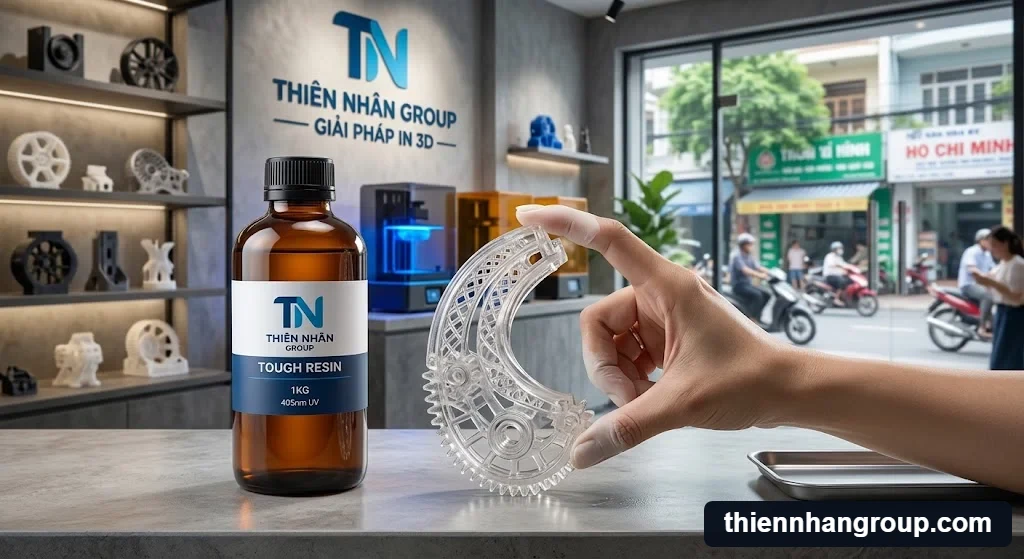 Hình ảnh tổng quan giải đáp resin tough là gì với đặc tính dẻo dai chống va đập.
