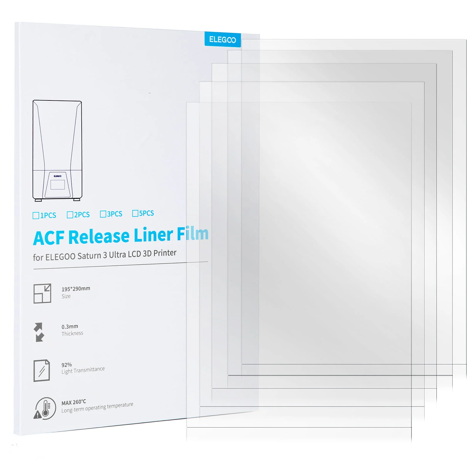 ACF Fep Elegoo Cho Saturn 2,3,4 (10.1 inch) và Mars 3,4,5 (7 inch)
