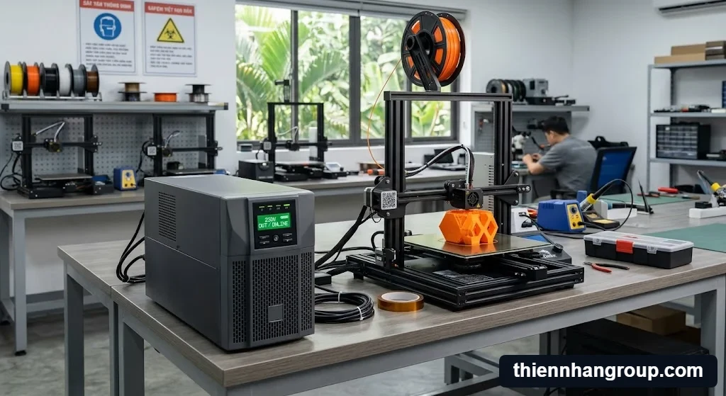 Giải đáp ups có cần cho máy in 3d không tại xưởng thực tế